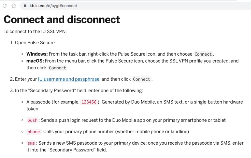 pulse secure secondary password